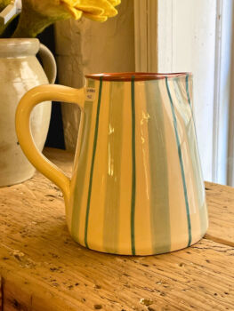 Pichet esprit bayadère bleu