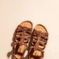 Sandales Bianca Léopard Foncé