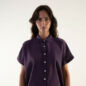 Chemise Will Violet Prune Charbon