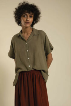 Chemise will military kaki