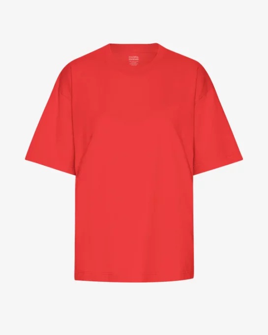 Tee Shirt Oversized Red Tangerine