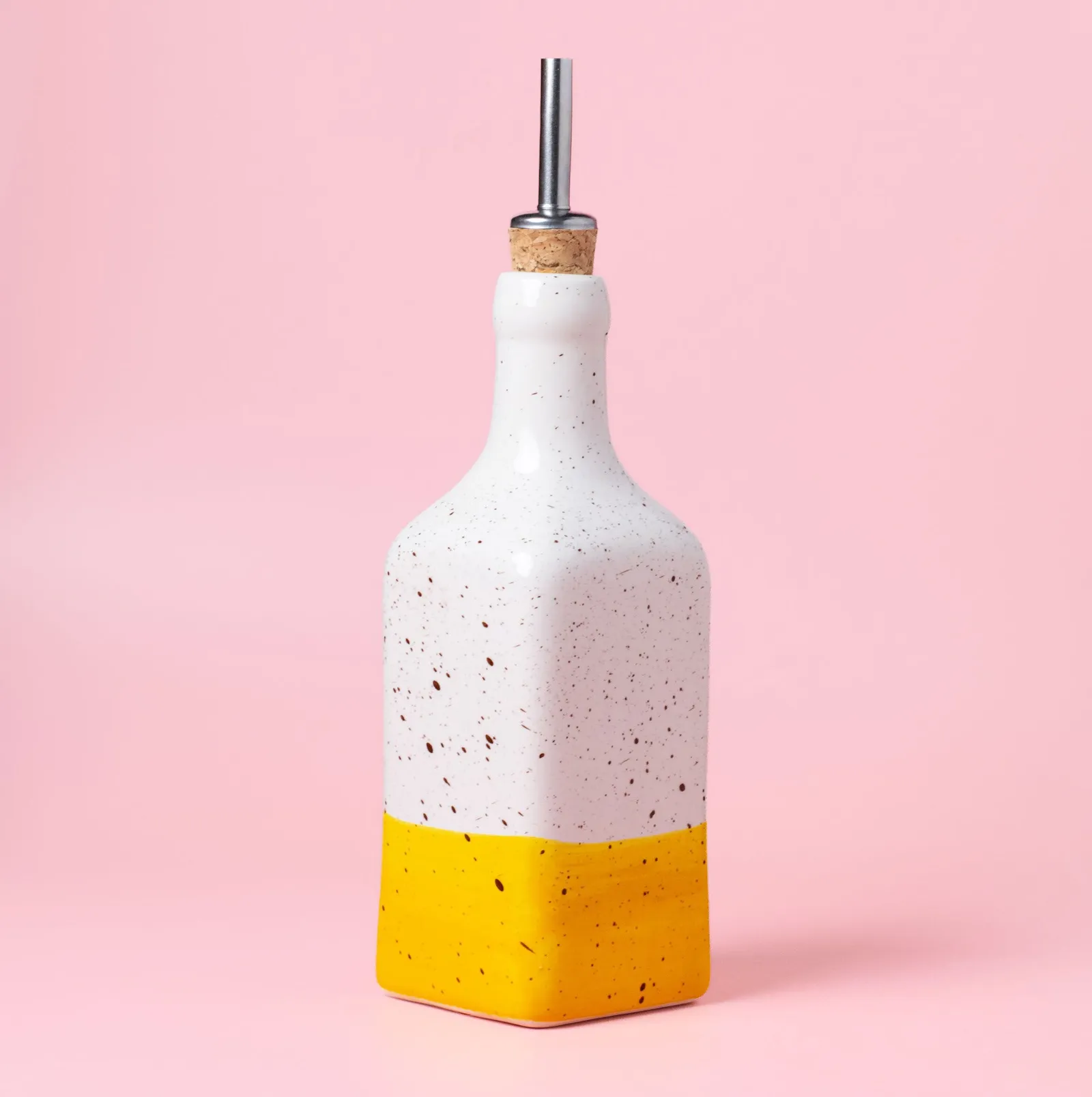 Distributeur D’huile Olive Blanc Jaune
