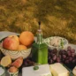 Distributeur Huile Vert et Rayures