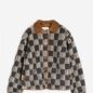 Veste Damier Almost Moiré Sherpa
