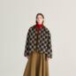 Veste Damier Almost Moiré Sherpa