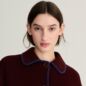 Veste Handmade Laine Bordeaux
