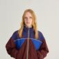 Veste Réversible Nylon Vert Bordeaux Bleu