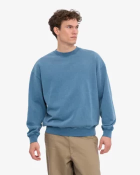 Oversized crewneck faded indigo