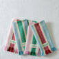 Lot de 2 Serviettes de table Rose et Verte