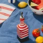 Distributeur d'huile d'olive Marinière Rouge Bleu