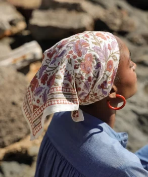 Foulard petit format courtney terracotta