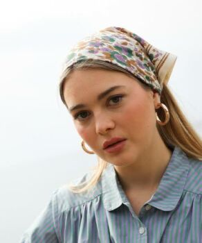 Foulard petit format bloom
