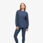 Tee Shirt Oversized Manches longues Petrol Blue