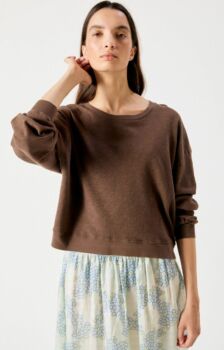 Tee-shirt sonoma manches longues chataigner vintage