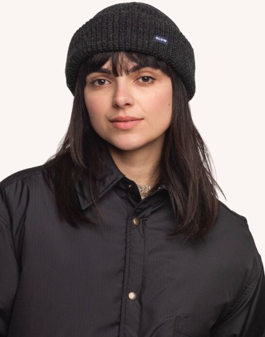Bonnet Laban Noir Chiné
