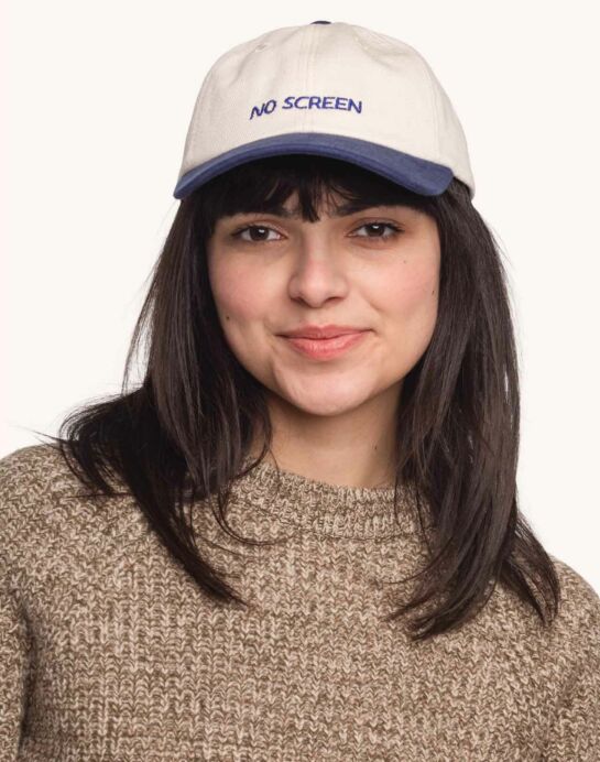 Casquette Just Sky Ecru/bleu