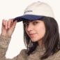 Casquette Just Sky Ecru/bleu