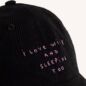 Casquette Wine and Sleep Noir